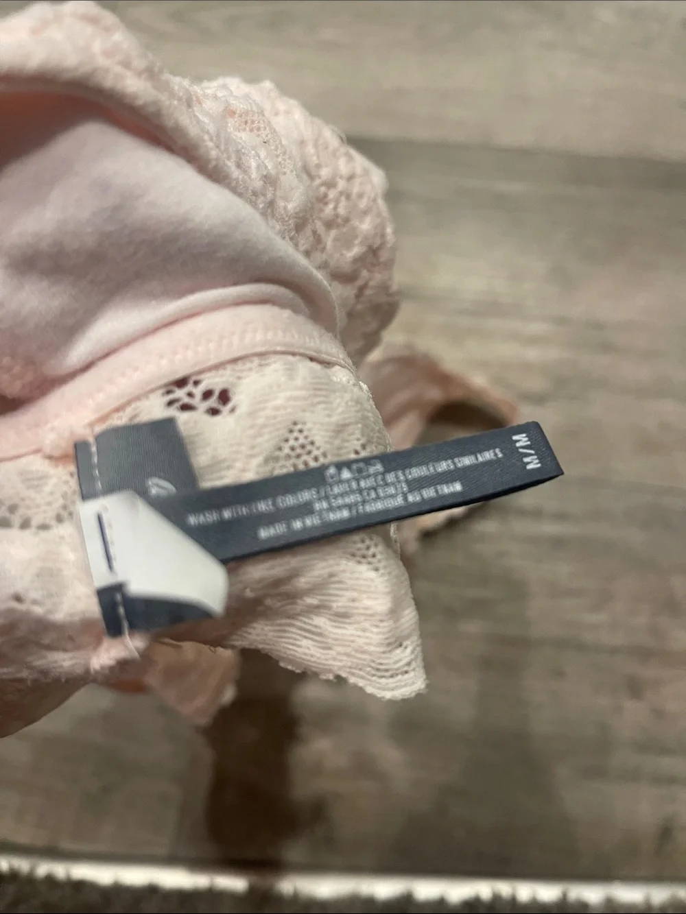 aerie Light Pink Lace Cross-Back Bralette